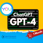 Chat GPT-4 1 MONTH VIA YOU.COM